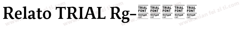 Relato TRIAL Rg字体转换